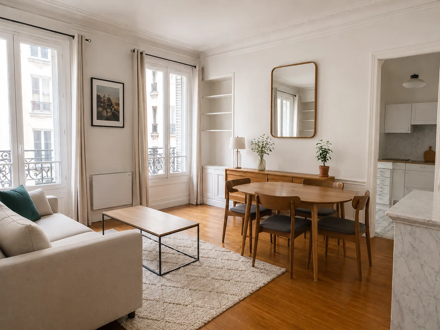État des lieux au retour — Paris 18e, T2 50 m²